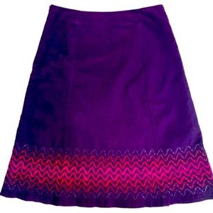 BODEN cordoury A-line skirt
